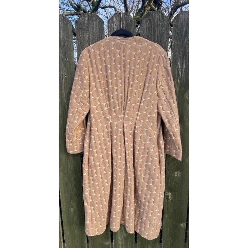 MARNI Pale Pink Circle Embroidered Trench Coat Sz. EU 44 US 14 - Picture 6 of 7